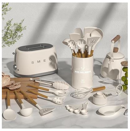 best selling silicone utensils set landing page | amazon landing page review