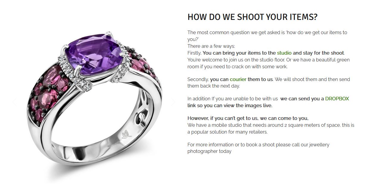 jewelry photography experts