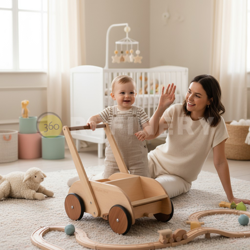 product on white photo for baby walker | amazon product photography