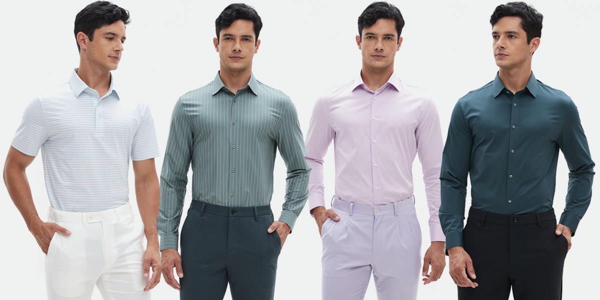 mens shirts on-model photography china