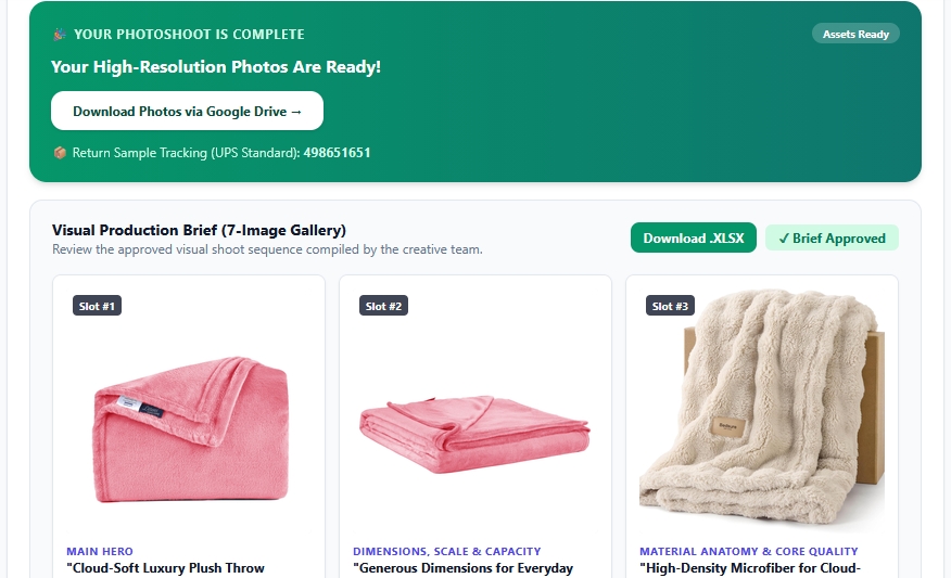 product photo booking platform