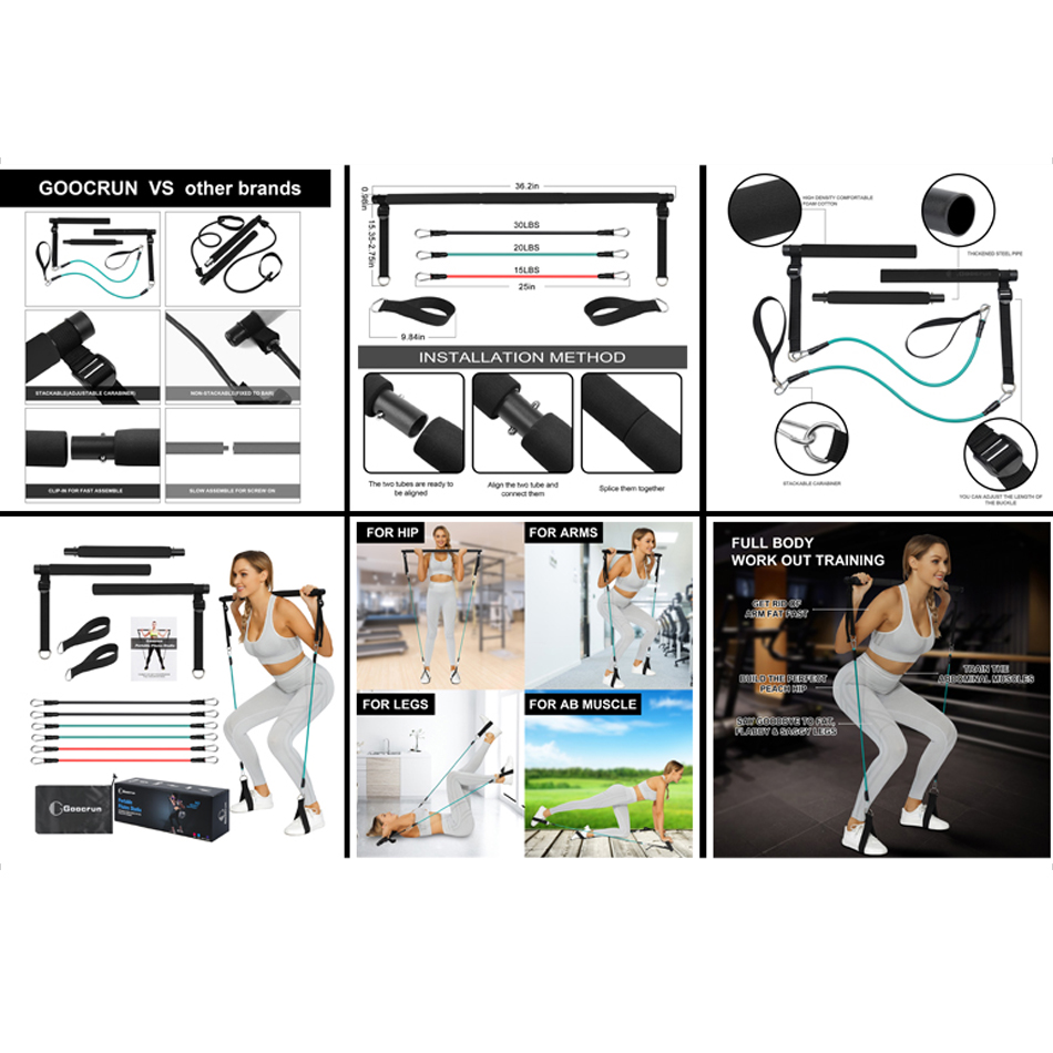fitness product photos with model for amazon